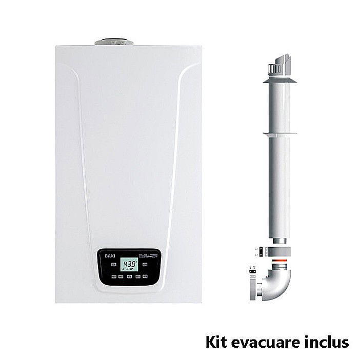 CENTRALA TERMICA PE GAZ IN CONDENSATIE BAXI LUNA DUO-TEC E 1.24 DOAR INCALZIRE KIT EVACUARE INCLUS [1]