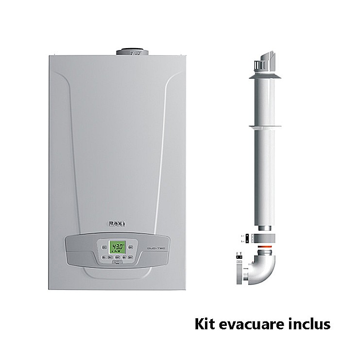 CENTRALA TERMICA PE GAZ IN CONDENSATIE BAXI NUVOLA DUO-TEC+ 24 GA CU BOILER INCORPORAT 40L KIT EVACUARE INCLUS [1]
