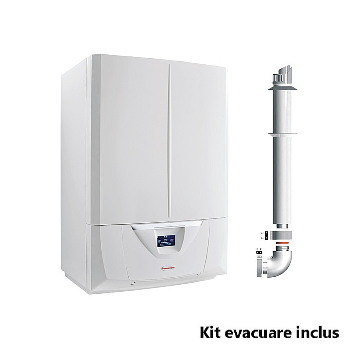CENTRALA TERMICA PE GAZ IN CONDENSATIE IMMERGAS VICTRIX ZEUS SUPERIOR 35KW + BOILER DE 54 L KIT EVACUARE INCLUS [1]