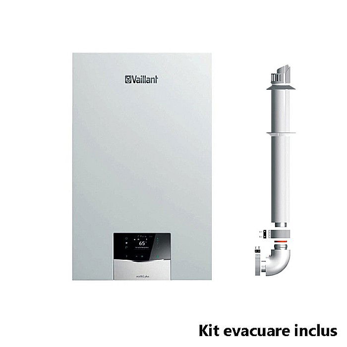 CENTRALA TERMICA PE GAZ IN CONDENSARE VAILLANT ECOTEC PLUS VUW 40CS/1-5 40 KW KIT EVACUARE INCLUS [1]