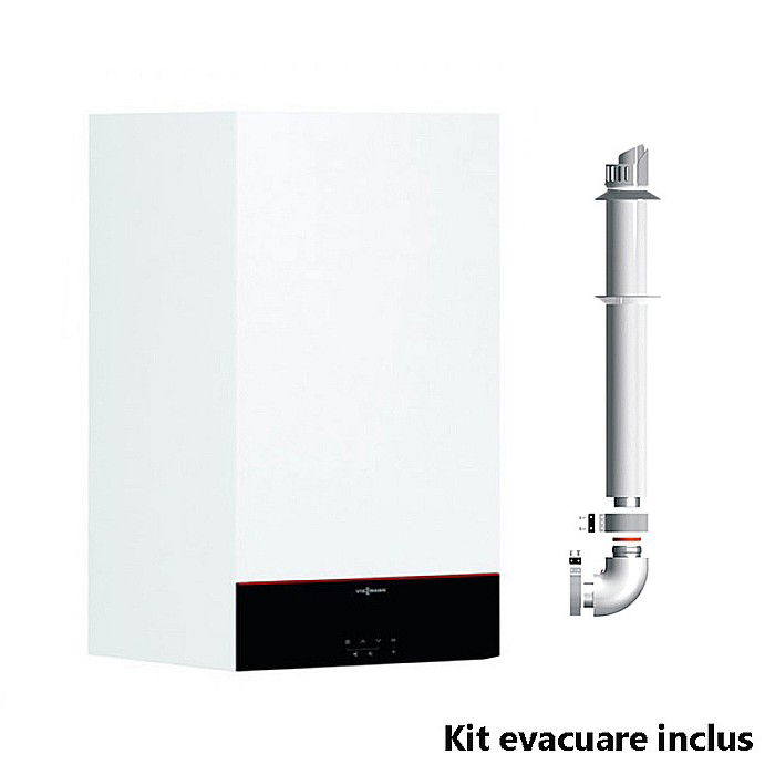 CENTRALA TERMICA PE GAZ IN CONDENSATIE VIESSMANN VITODENS 100-W 25KW WIFI KIT EVACUARE INCLUS [1]
