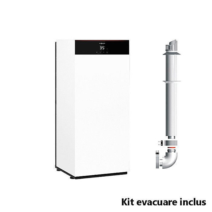 CENTRALA TERMICA PE GAZ IN CONDENSATIE VIESSMANN VITODENS 111-F 32KW CU BOILER INCORPORAT 100L WIFI KIT EVACUARE INCLUS [1]