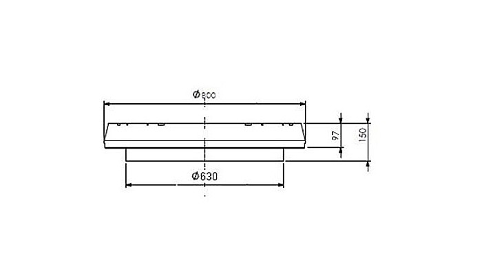 Capac camin pehd dn640-dext.800 Kompactkit [2]