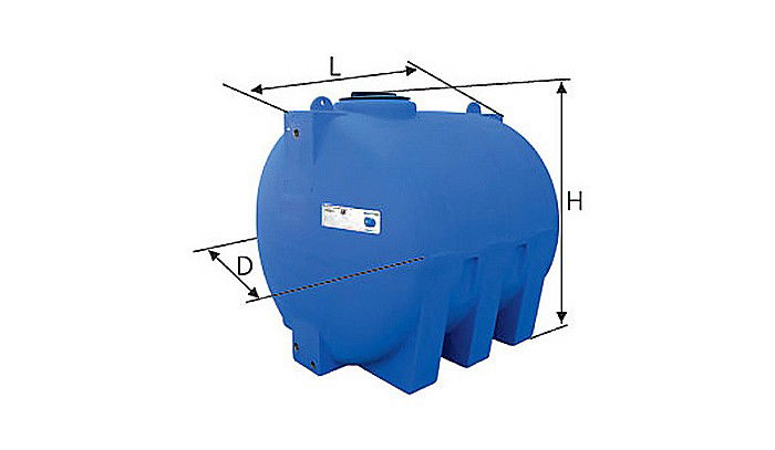 Rezervor apa 1500l suprateran cilindric orizontal Stockkit Valrom 49011500001 [2]