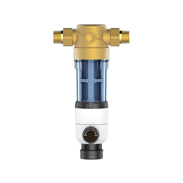 Filtru apa cu purjare 3/4 FE 4M3/H hol cartus inox 90 Aquapur Valhoh Valrom 87210004032 [1]