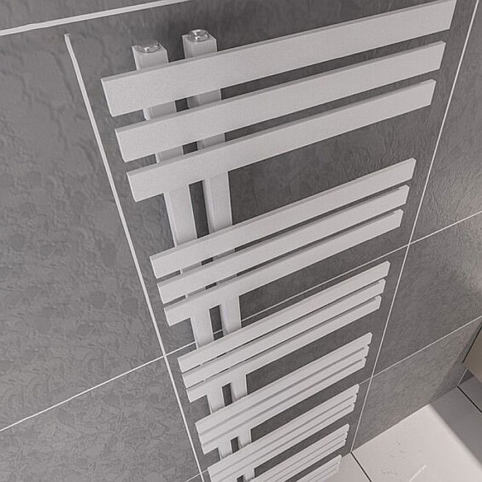 RADIATOR DECORATIV DE BAIE HEKO ELCHE 1800X500 ALB TEXTURAT [2]