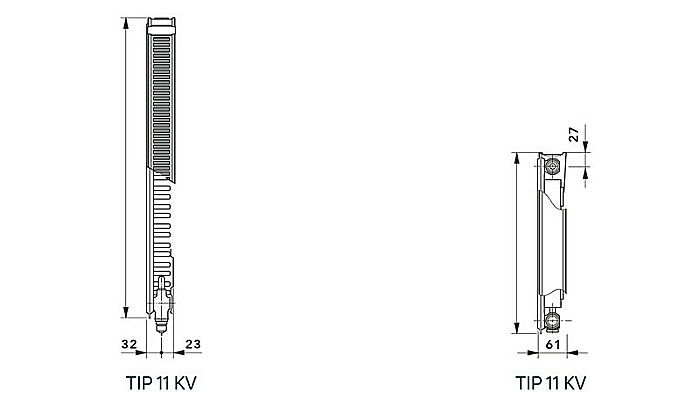 RADIATOR 22 400 2600 VOGEL NOOT VONOVA DIN OTEL - 10 ANI GARANTIE [2]