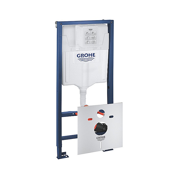 REZERVOR WC INCASTRAT GROHE RAPID SL CU CLAPETA NEGRU MAT SI SISTEM DE FIXARE INCLUSE 38528001 [3]