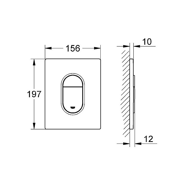 CLAPETA ACTIONARE GROHE ARENA COSMOPOLITAN ALB 38844SH0 [2]