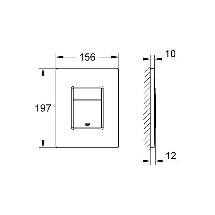 CLAPETA ACTIONARE GROHE SKATE COSMOPOLITAN CROM 38732000 [3]