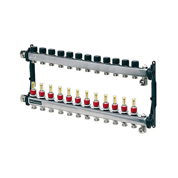 DISTRIBUITOR INCALZIRE PARDOSEALA OTEL FILET INTERIOR 1" 12 CAI TECE 77310012 [1]