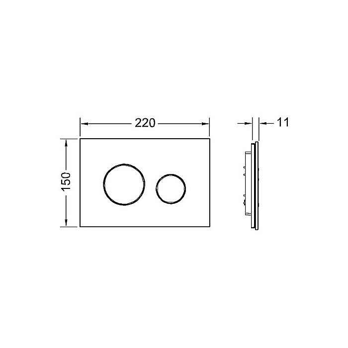 CLAPETA ACTIONARE WC FINISAJ NEGRU TECE LOOP 9240655 [3]