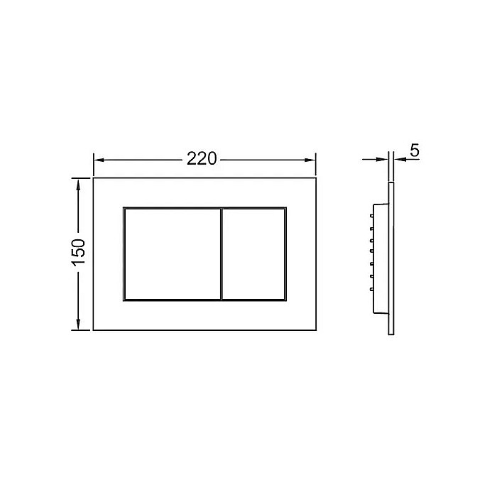 CLAPETA ACTIONARE WC FINISAJ NEGRU LUCIOS TECE NOW 9240403 [2]