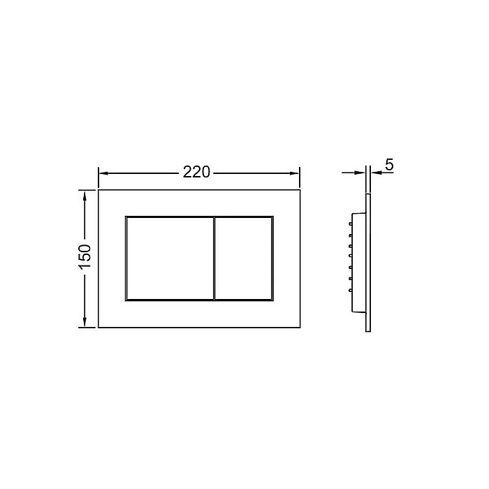 CLAPETA DE ACTIONARE WC CU ACTIONARE DUBLA ALB TECE NOW 9240400 [2]