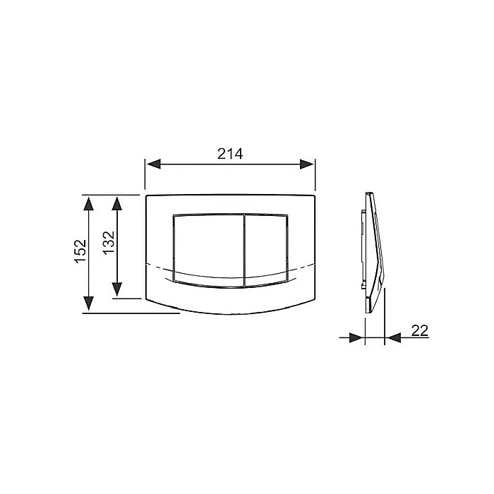 CLAPETA DE ACTIONARE WC FINISAJ ALB TECE AMBIA 9240200 [2]