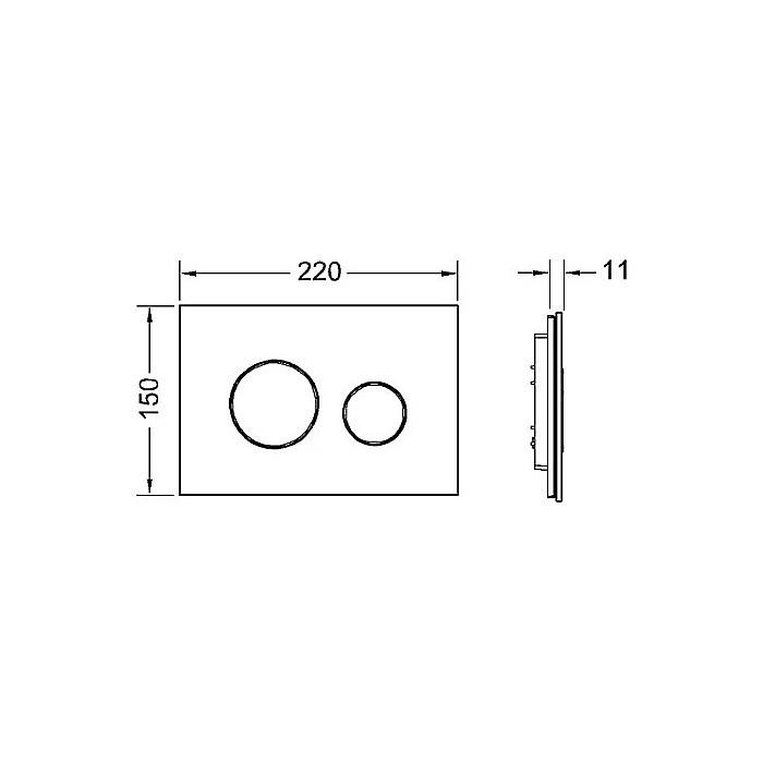 CLAPETA DE ACTIONARE STICLA NEAGRA TECE LOOP 9240657 [2]