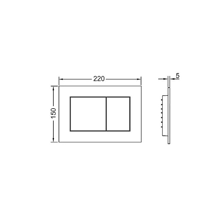 CLAPETA DE ACTIONARE CROM MAT TECE NOW 9240402 [2]