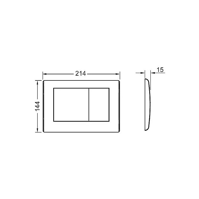 CLAPETA DE ACTIONARE CROM MAT TECE PLANUS 9240320 [2]