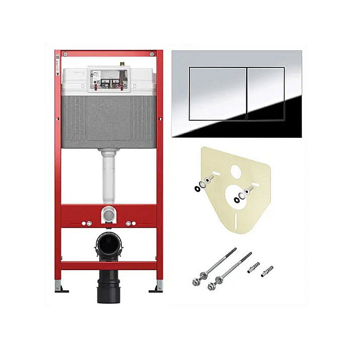 REZERVOR WC INCASTRAT TECEBASE 50X112CM CLAPETA DE ACTIONARE TECE NOW CROM LUCIOS SI SISTEM DE FIXARE INCLUSE 9400412 [1]