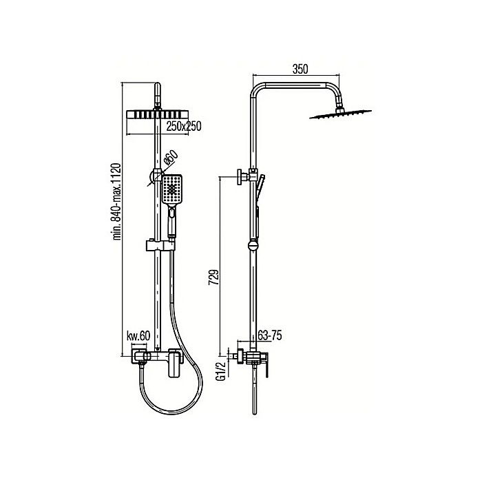 SET BATERIE DUS MONOCOMANDA CROM LOFT VALVEX 2455740 [2]