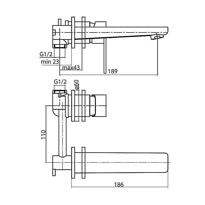 BATERIE INCASTRATA LAVOAR CROM LOFT VALVEX 2454780 [2]