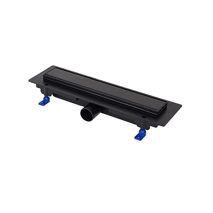 RIGOLA DUS LIV 350MM GRILA SANDARD/CUSTOM RAMA PLASTIC NEGRU MAT 675022 [1]