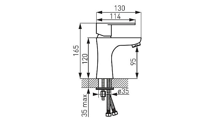 BATERIE LAVOAR FERRO BAG2BL STATIVA CU VENTIL ALGEO NEAGRA [2]