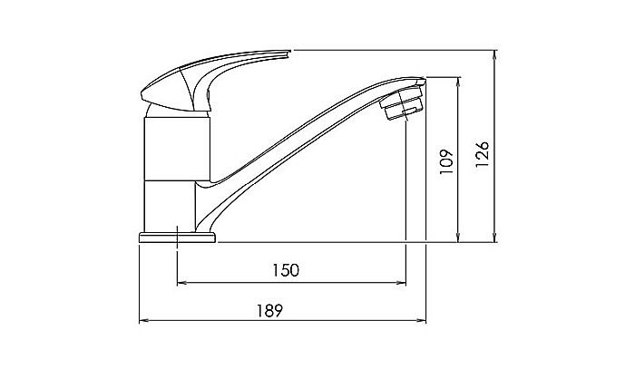 BATERIE LAVOAR FERRO 57096,1 STATIVA PIPA MEDIE METALIA 57 ALBA CROM [2]