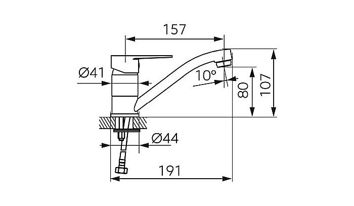 BATERIE LAVOAR FERRO RITTO BTR2A PIPA MOBILA CROM [2]