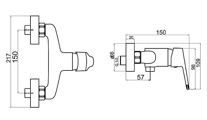 BATERIE DUS FERRO 94461/1.0 PERETE IRIS NEW CROM [2]