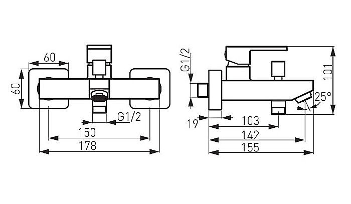 BATERIE CADA DUS FERRO BZI1BL PERETE ZICCO NEAGRA [2]