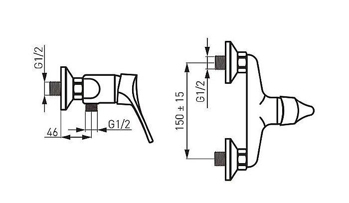 BATERIE DUS FERRO BSL7 PERETE STILLO CROM [2]