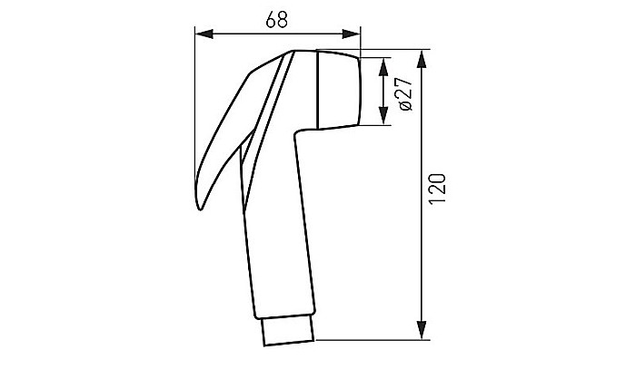 SET DUS IGIENIC FERRO PENTRU BIDEU N100B PRESSO [2]
