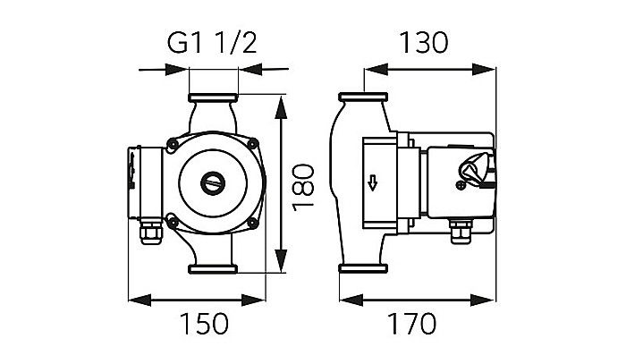 POMPA CIRCULATIE 25-80-180 WEBERMAN/FERRO 0301W [4]