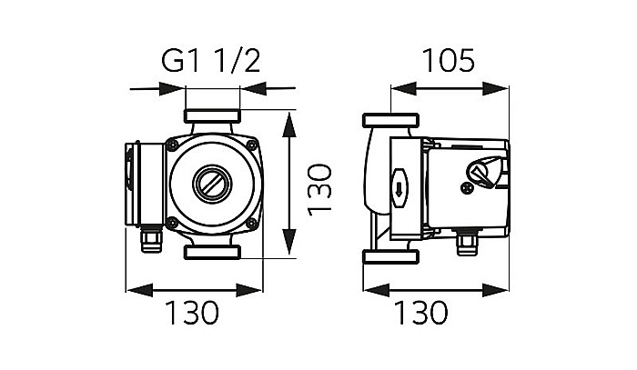 POMPA CIRCULATIE 25-60-130 WEBERMAN/FERRO 0204W [4]