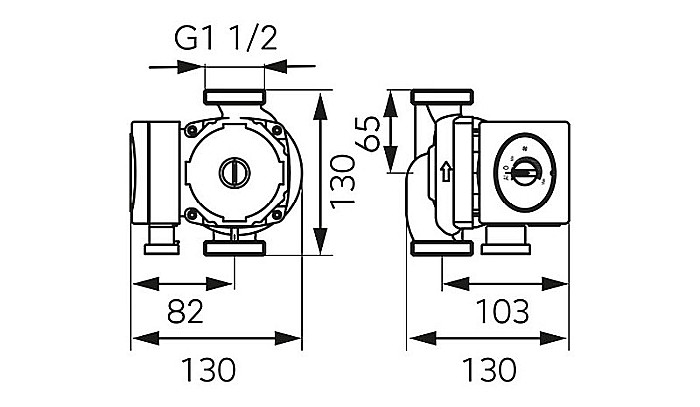 POMPA CIRCULATIE 25-60-130 GPA II ELECTRONIC WEBERMAN/FERRO 0604W [3]