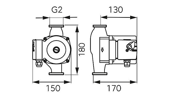 POMPA CIRCULATIE 32-80-180 WEBERMAN/FERRO 0401W [4]