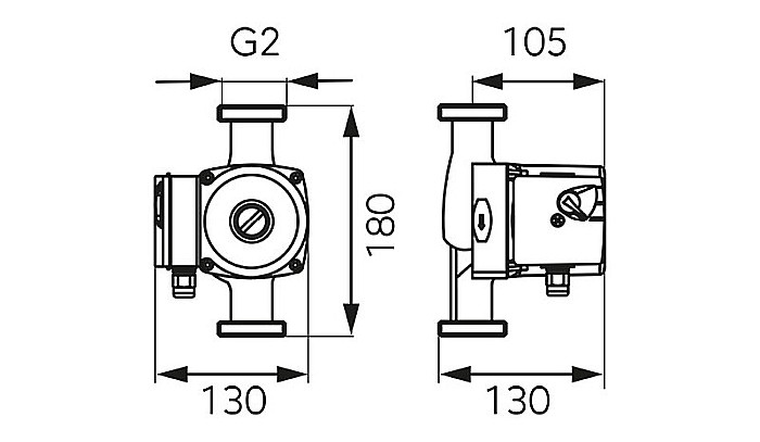 POMPA CIRCULATIE 32-60-180 WEBERMAN/FERRO 0302W [4]
