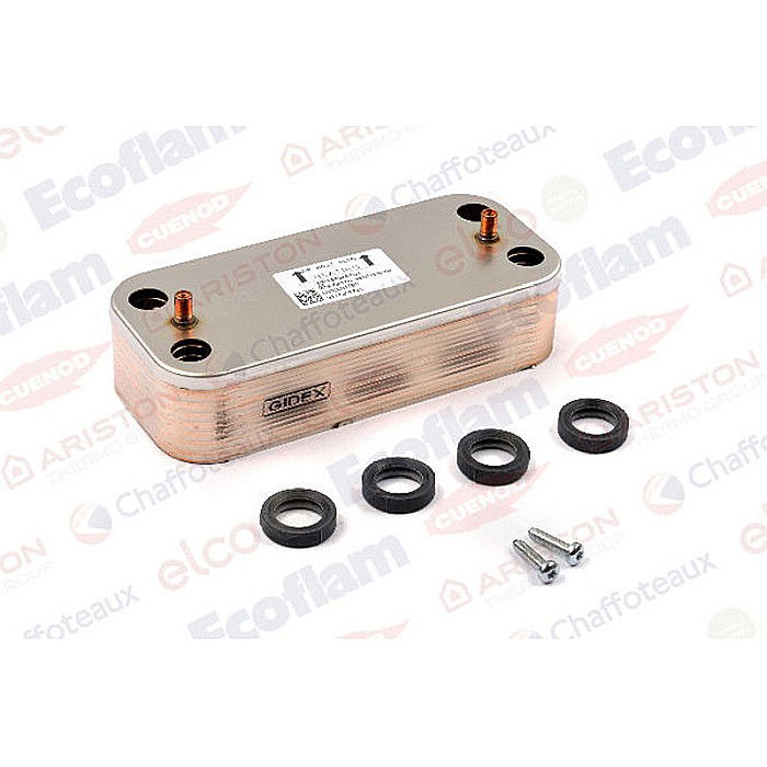 SCHIMBATOR DE CALDURA SECUNDAR IN PLACI CENTRALA TERMICA ARISTON CARES, CLAS ONE, HS PREMIUM ORIGINAL ARISTON 65116314 [2]