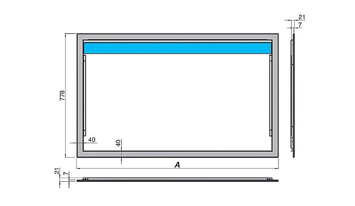 KIT RAMA ESTETICA SABIANA CARISMA BREEZE CBR 5-6 PENTRU VENTILOCONVECTOR CRC-IV [4]