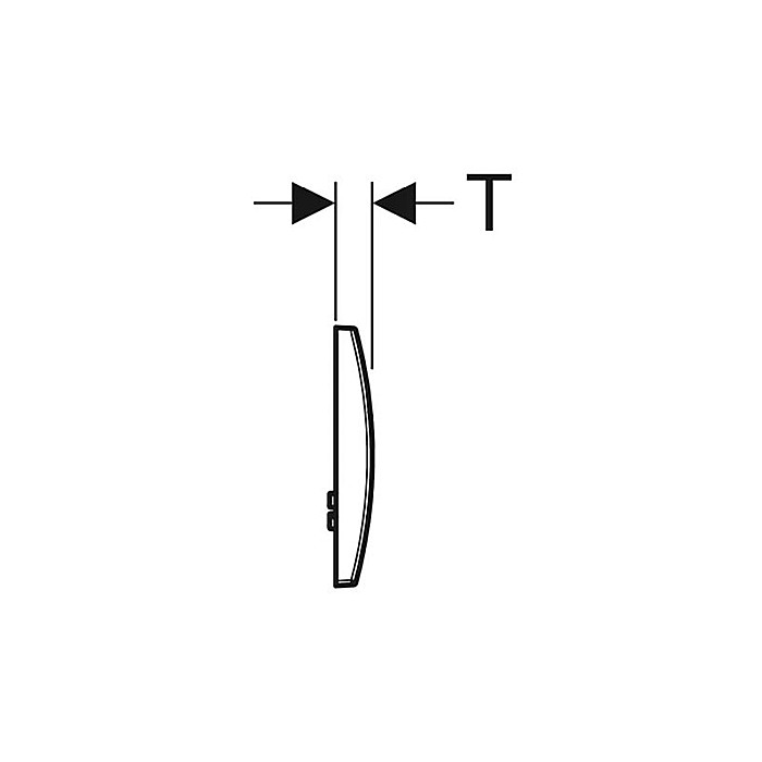 CLAPETA DE ACTIONARE GEBERIT CU DUBLA ACTIONARE DELTA20 ALBA [3]