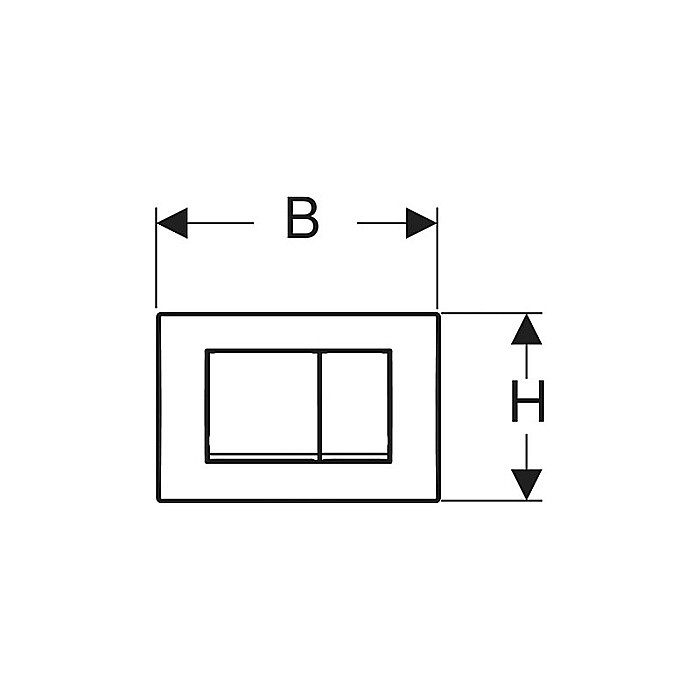 CLAPETA DE ACTIONARE GEBERIT CU DUBLA ACTIONARE DELTA30 ALBA [3]