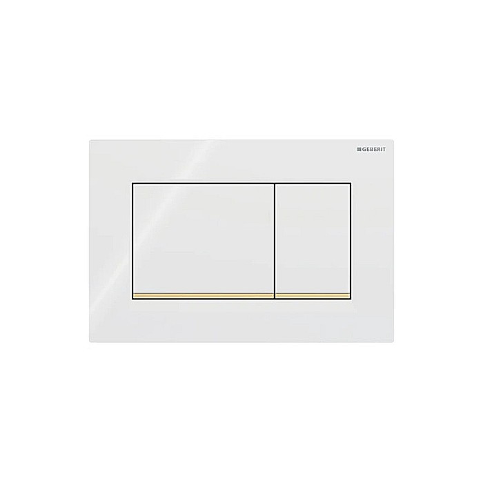 CLAPETA DE ACTIONARE GEBERIT CU DUBLA ACTIONARE SIGMA30 ALB/AURIU [1]