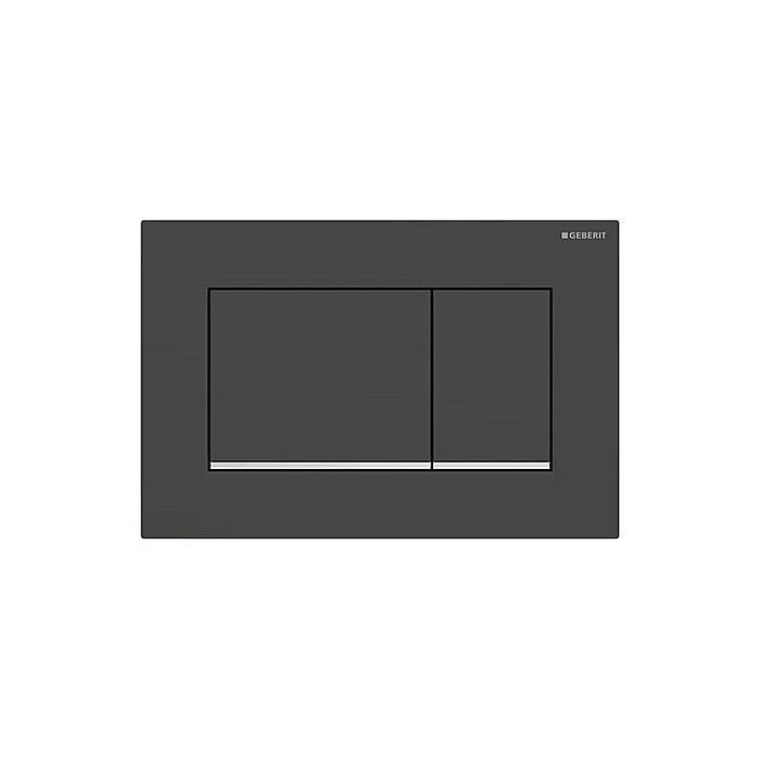 CLAPETA DE ACTIONARE GEBERIT CU DUBLA ACTIONARE SIGMA30 NEGRU MAT/CROM LUCIOS [1]