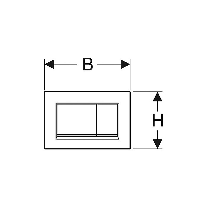 CLAPETA DE ACTIONARE GEBERIT CU DUBLA ACTIONARE SIGMA30 NEGRU MAT [2]