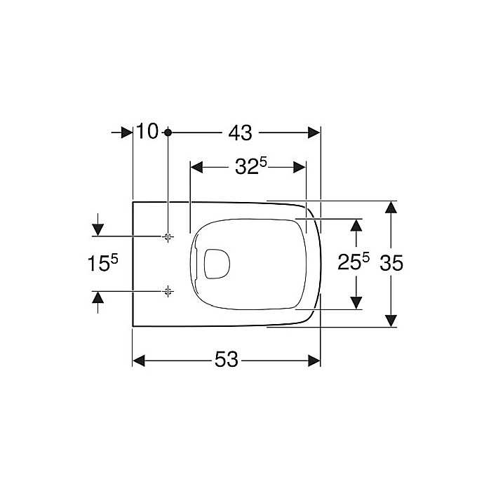 VAS WC SUSPENDAT GEBERIT RIMFREE SELNOVA SQUARE ALB [2]
