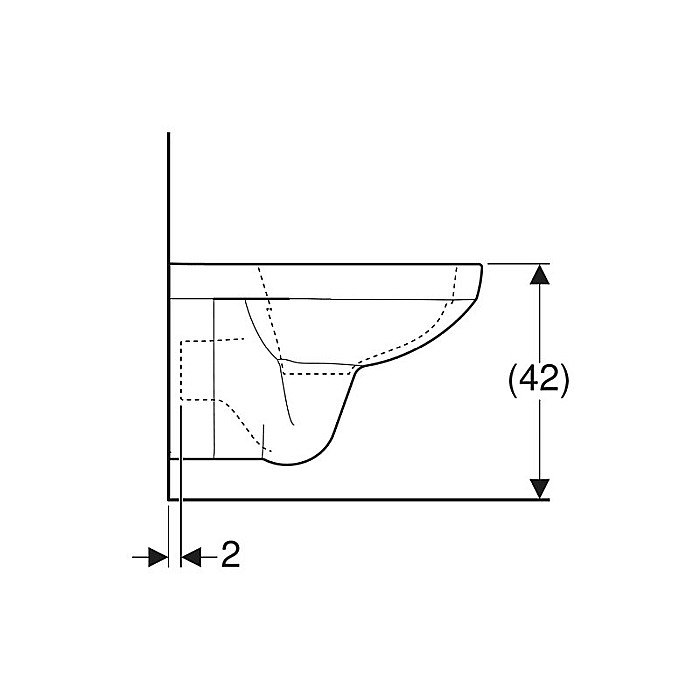 VAS WC SUSPENDAT GEBERIT RIMFREE SELNOVA SQUARE ALB [4]
