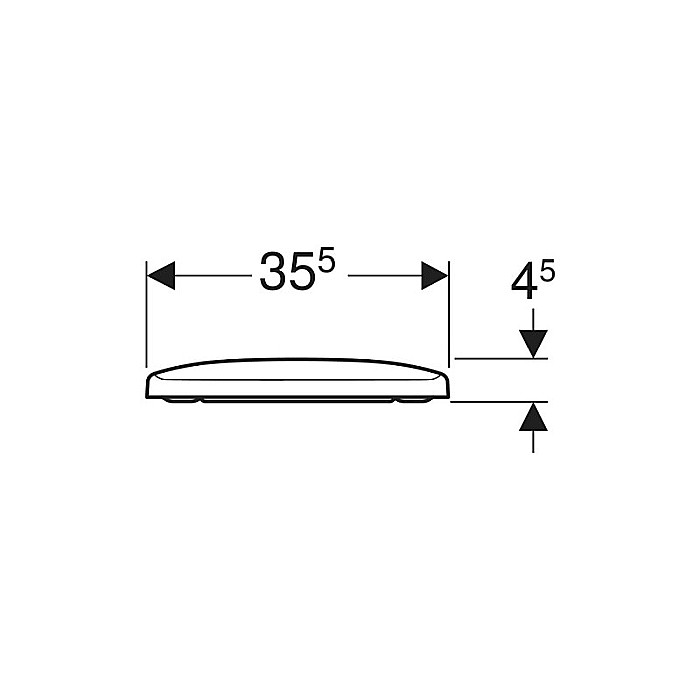 CAPAC VAS WC GEBERIT RECTANGULAR SELNOVA SQUARE ALB [3]