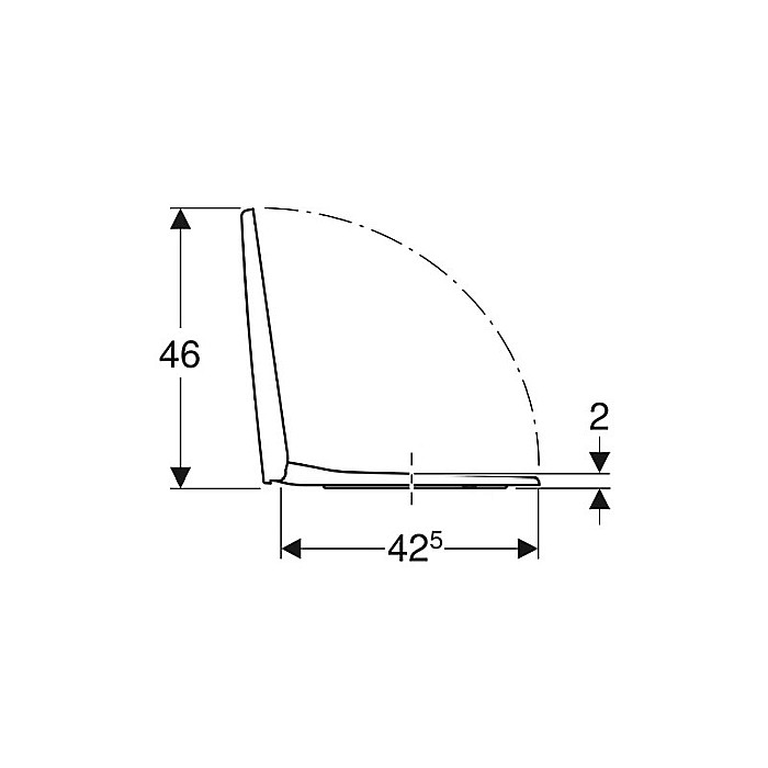 CAPAC VAS WC GEBERIT RECTANGULAR SELNOVA SQUARE ALB [4]