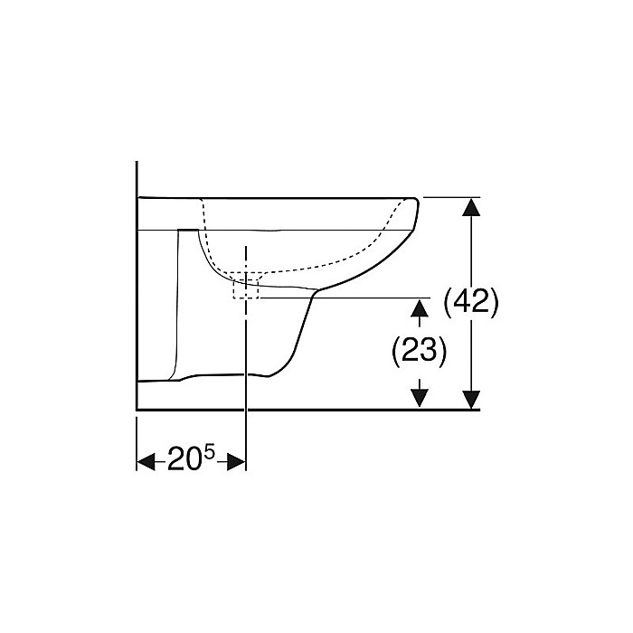 BIDEU SUSPENDAT GEBERIT SELNOVA SQUARE ALB [2]